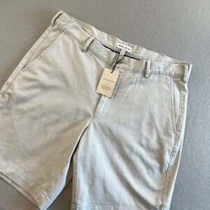 Peter Millar Mens Lightweight Casual Shorts Size 38 Gray Pima Cotton Blend